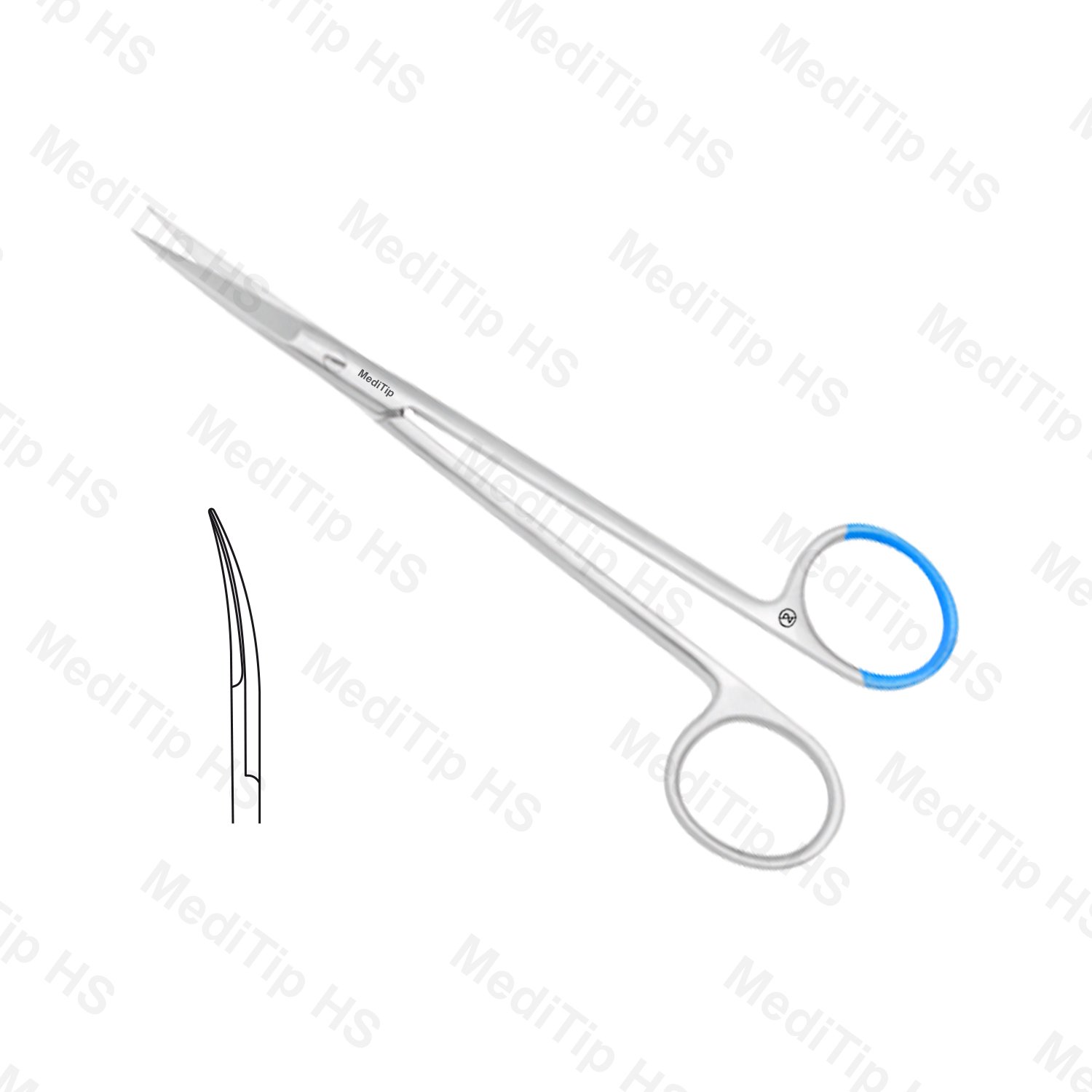 Non-Sterile Single Use Iris & Ligature Scissors Curved