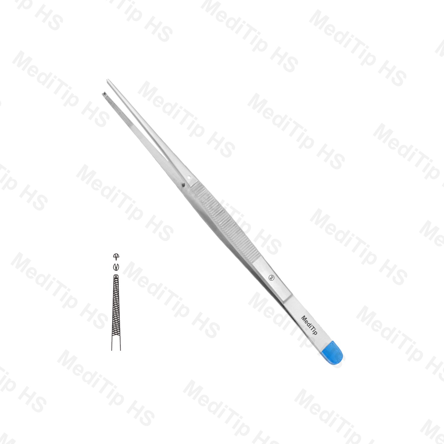 Non-Sterile Single-Use Tissue Forceps(Waugh) 1x2 Teeth