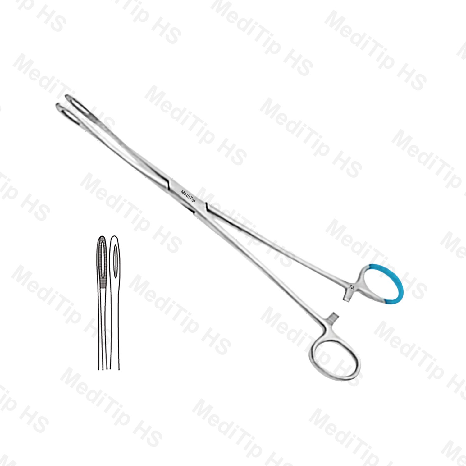 Non sterile Single Use Foerster Sponge Holding Narrow Forceps Straight