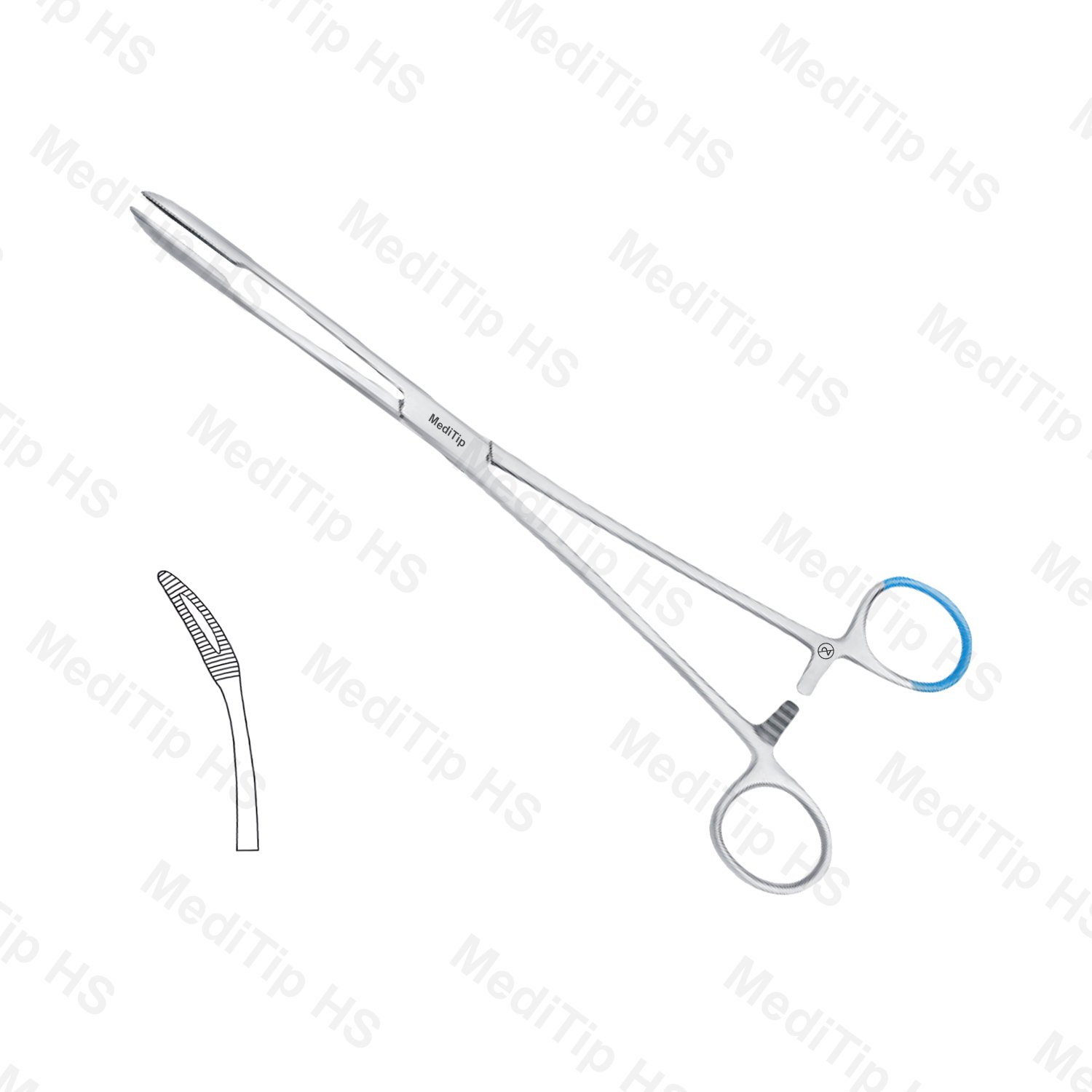 Single Use Gross Maier Sponge Forceps Curved