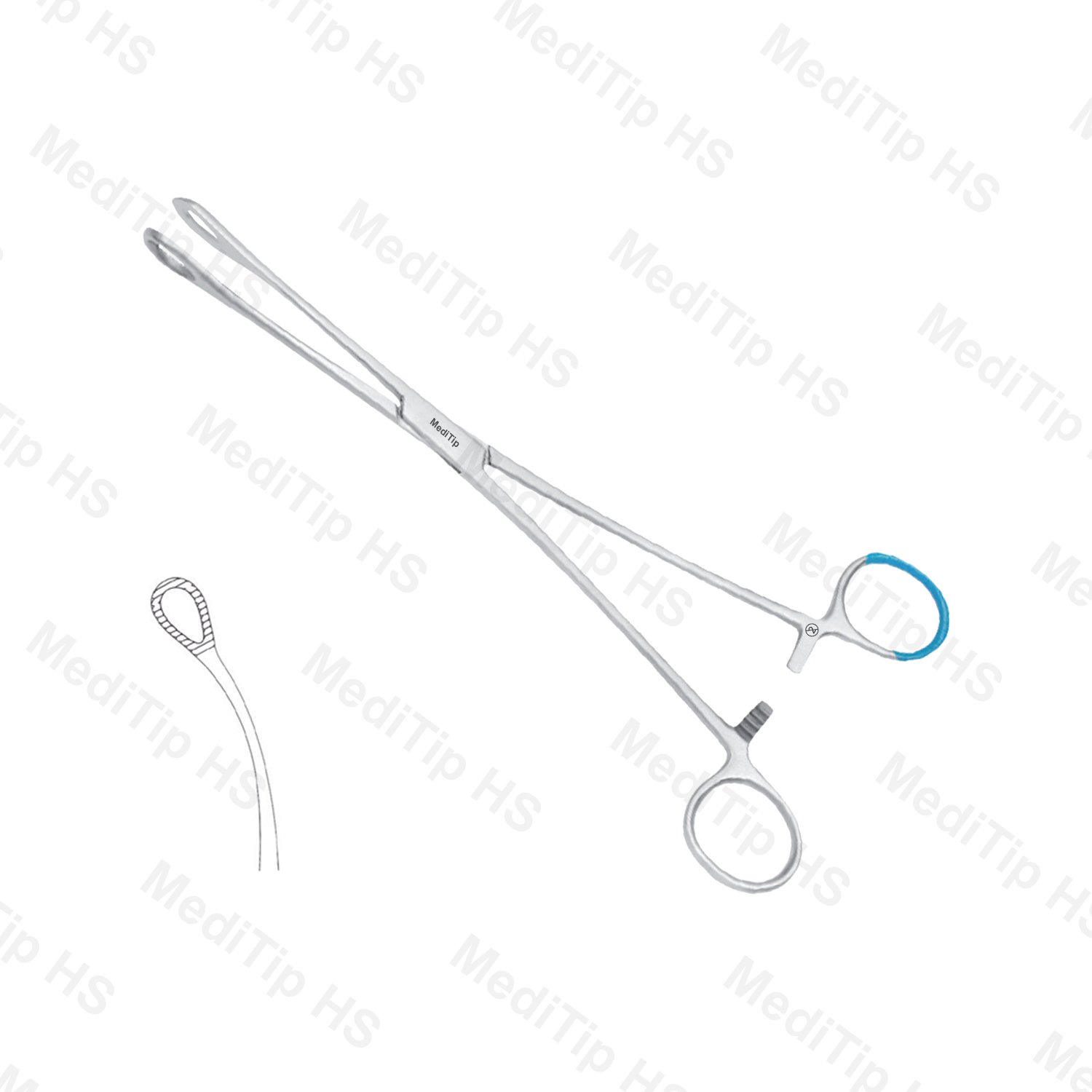 Non sterile Single Use Foerster Dressing Sponge Holding Forceps Curved