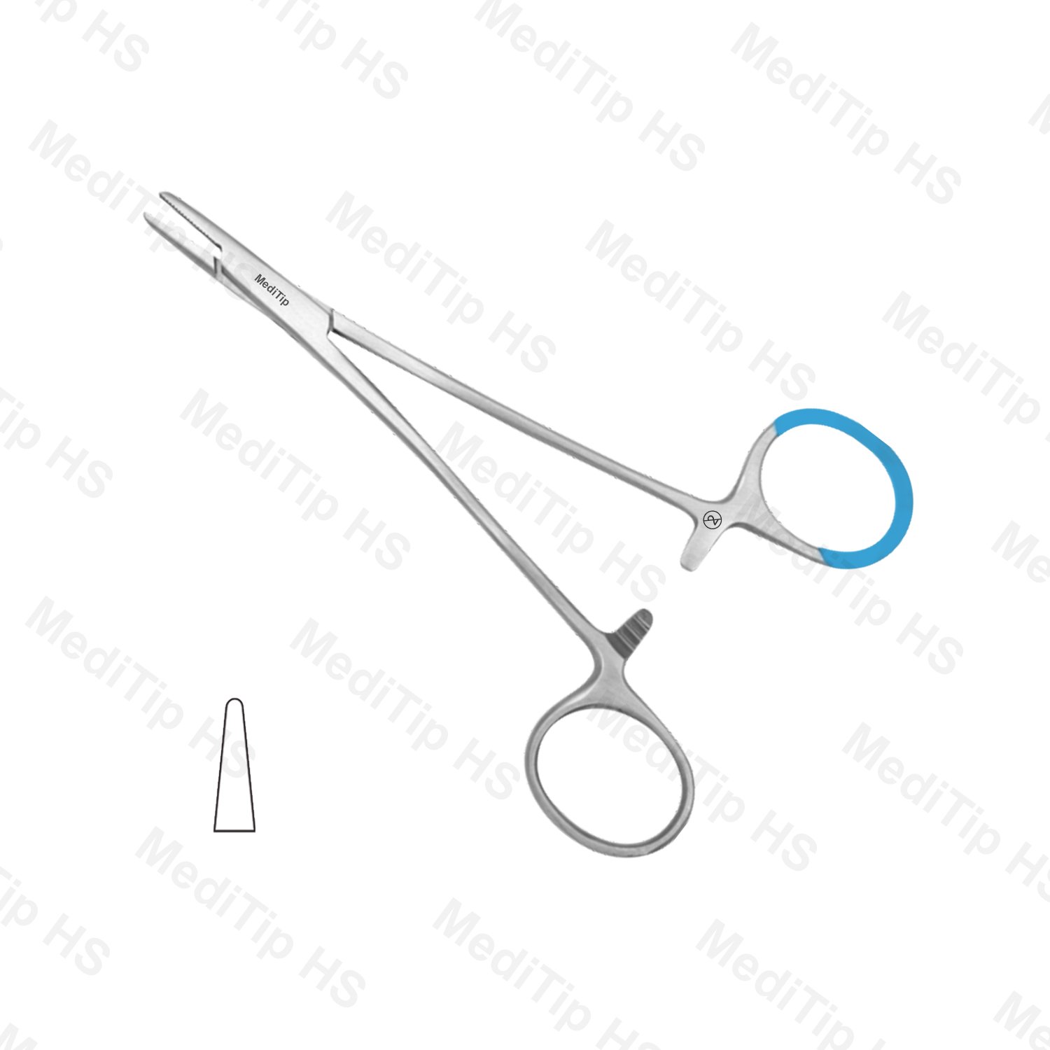 Single Use Webster Needle Holder Smooth Jaw 130mm