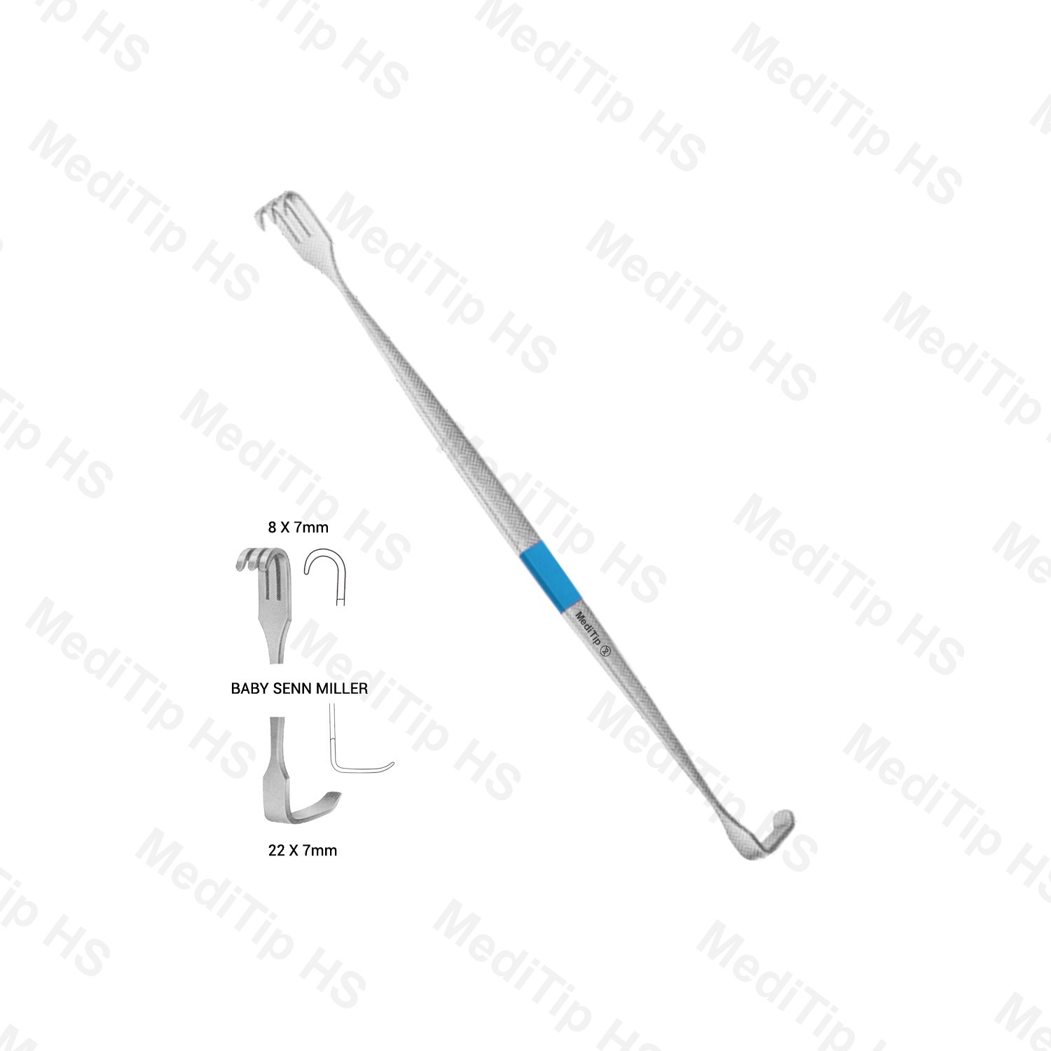 Non Sterile Single-Use Kilner Retractor Double Ended Baby Senn Miller