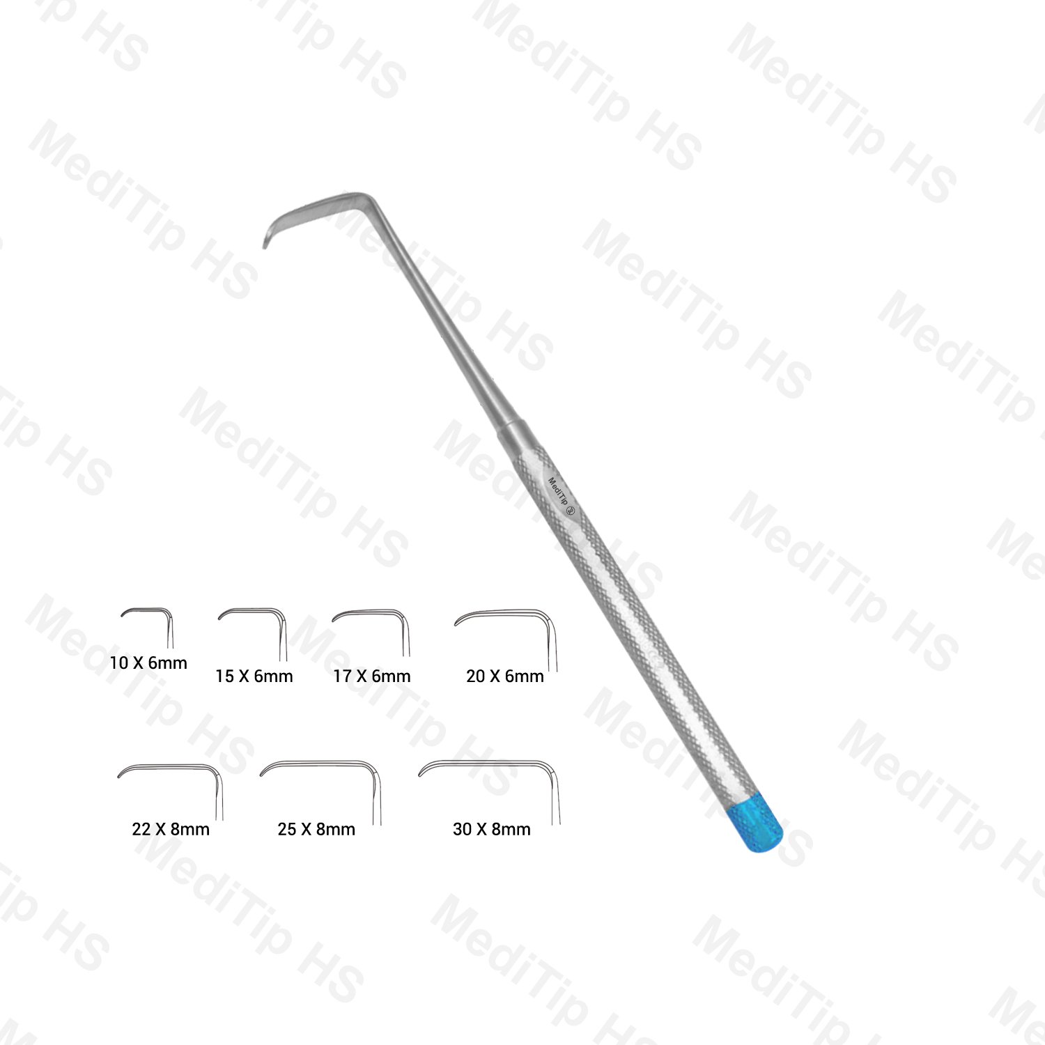 Non Sterile Single-Use Langenbeck Mannerfelt Retractor Round Handle 150mm