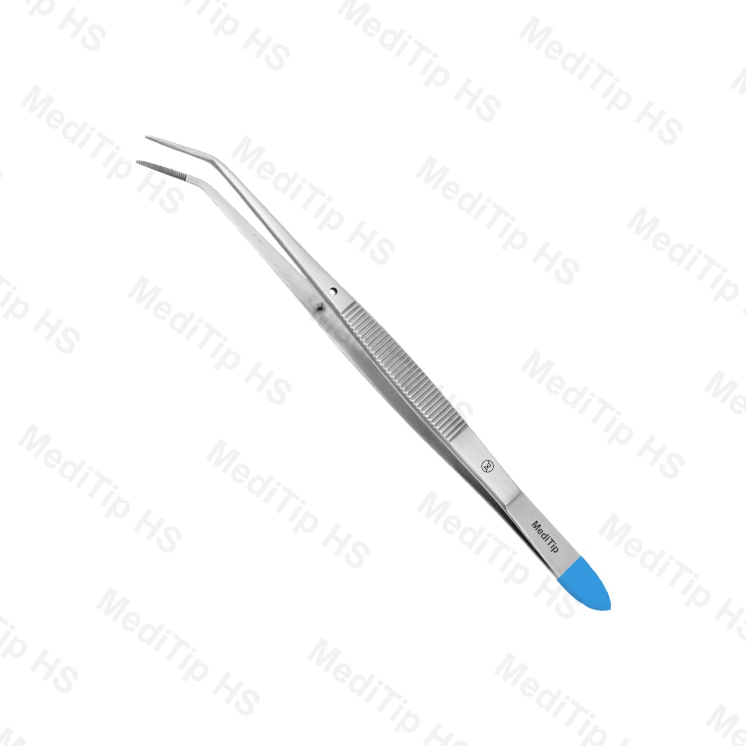 Non-Sterile Single Use Tooth Tweezer Angled, Serrated