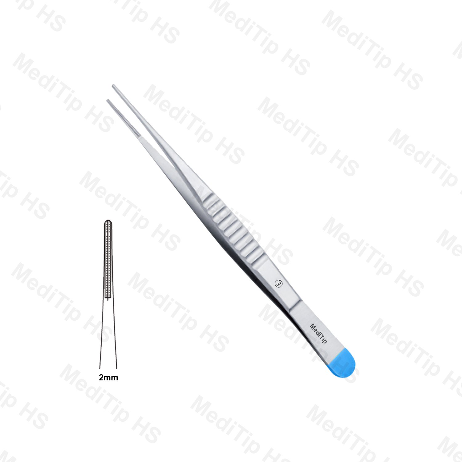 Non-Sterile Single-Use Debakey Atrauma Dissecting Forceps 2mm Bit