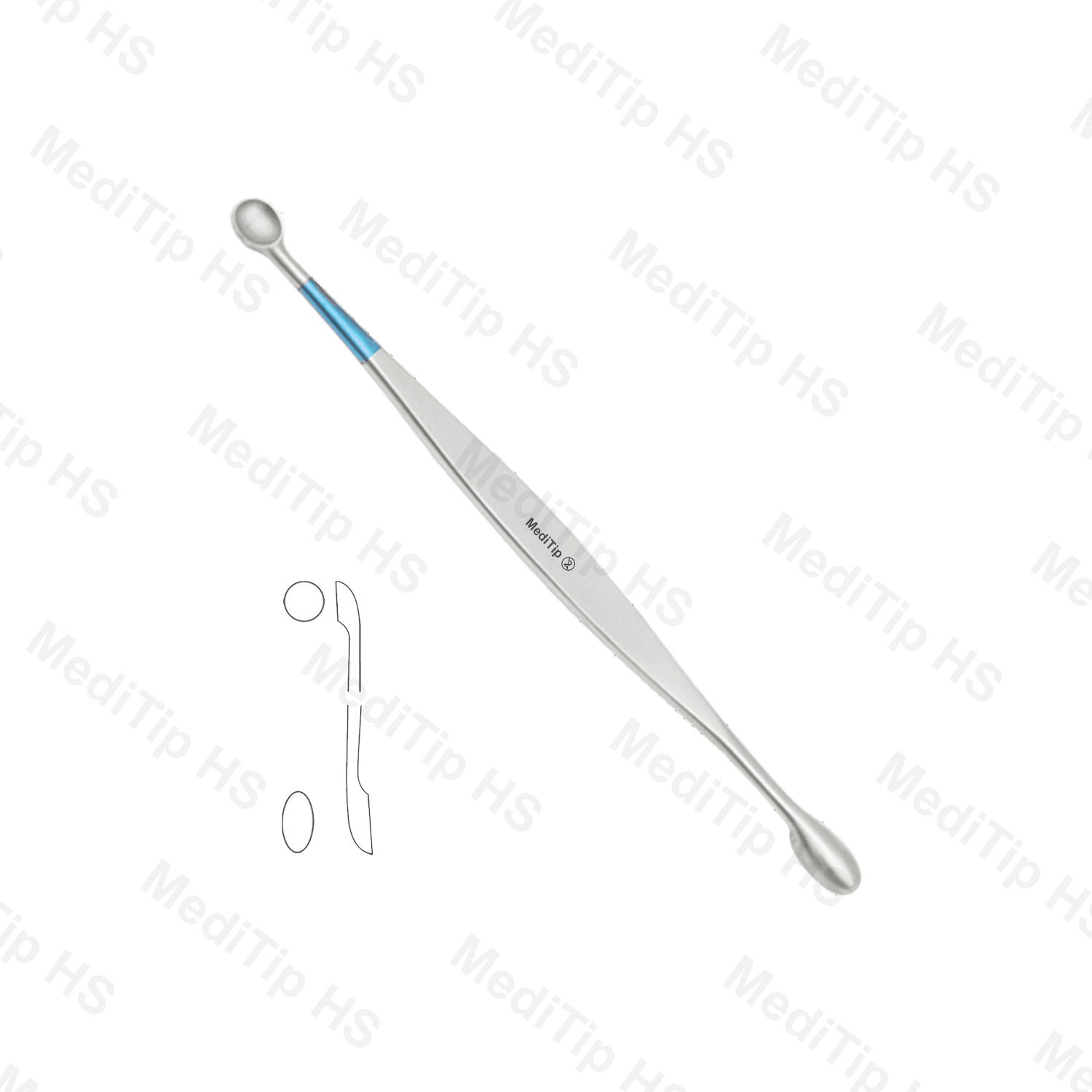 Single Use Bone Curette Double Ended 130mm 6.8mm / 5.5mm