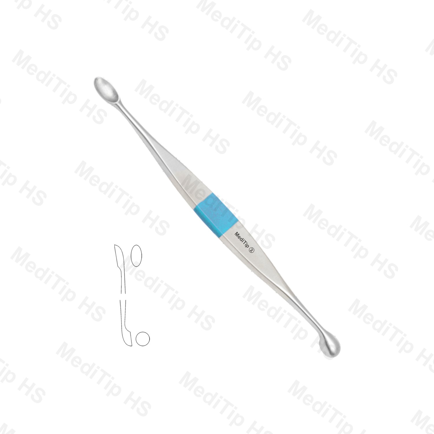 Single Use Bone Curette Double Ended 200mm 8.4mm / 10.8mm