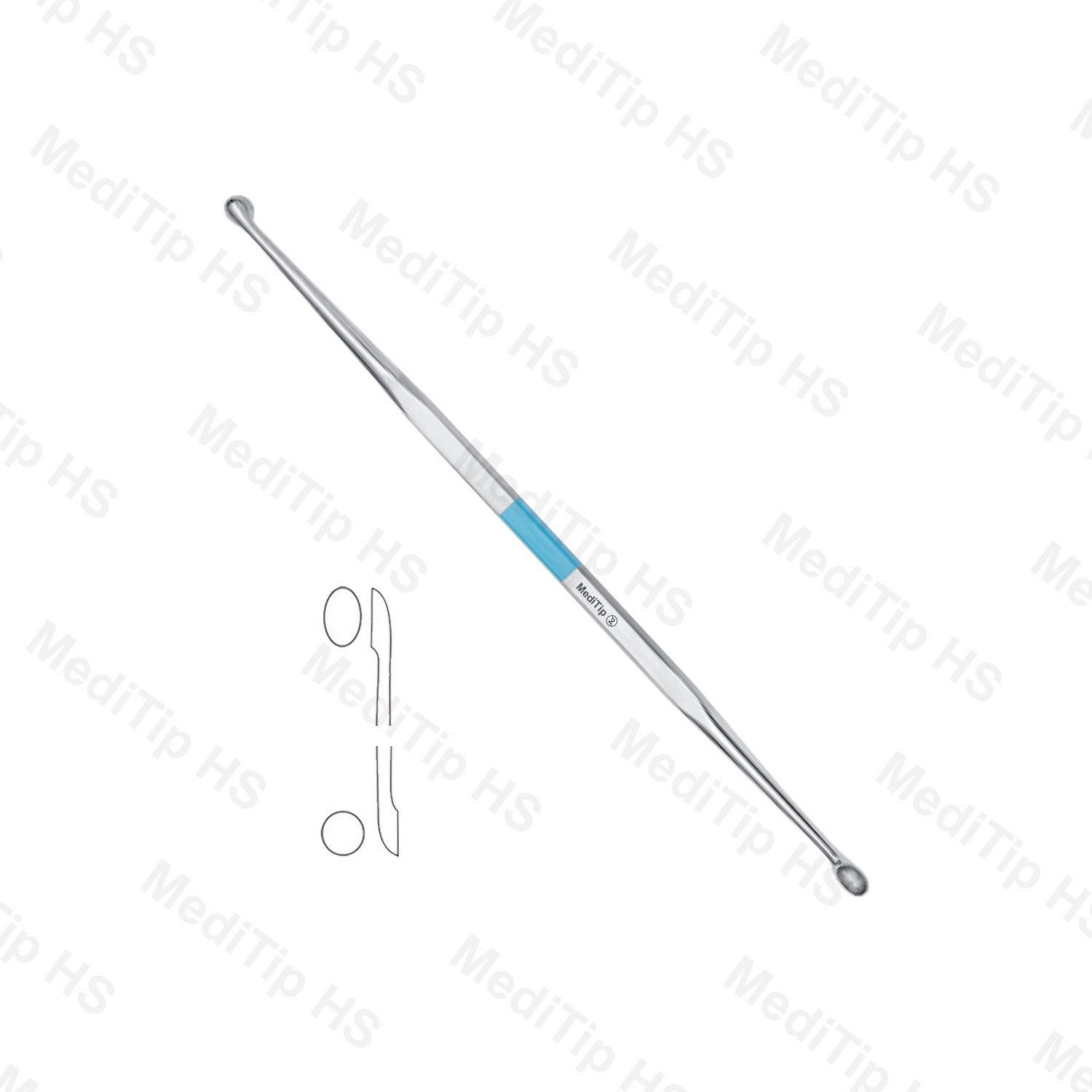 Single Use Bonne Curette Double Ended 210mm 1/4-1/4