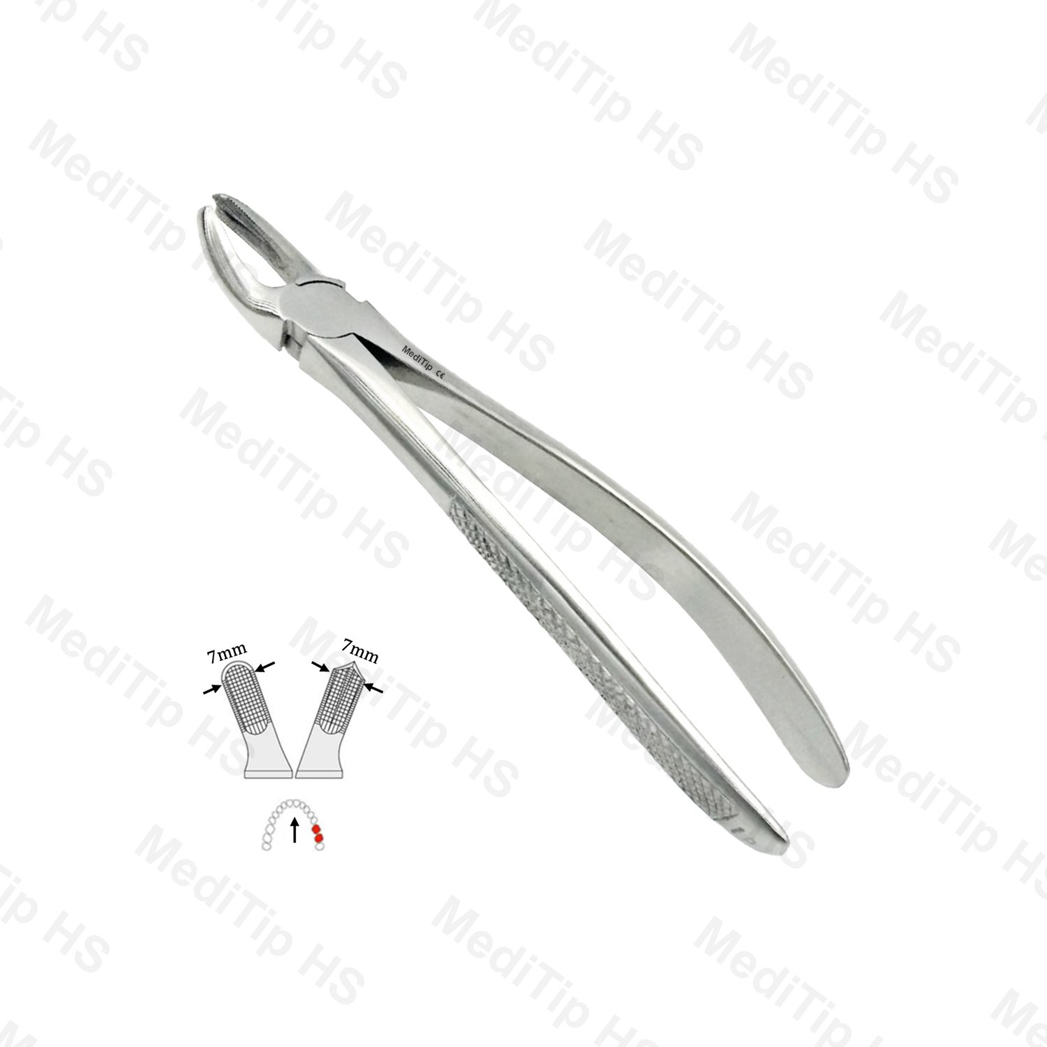 18 Extraction Forceps, Upper Molars Left