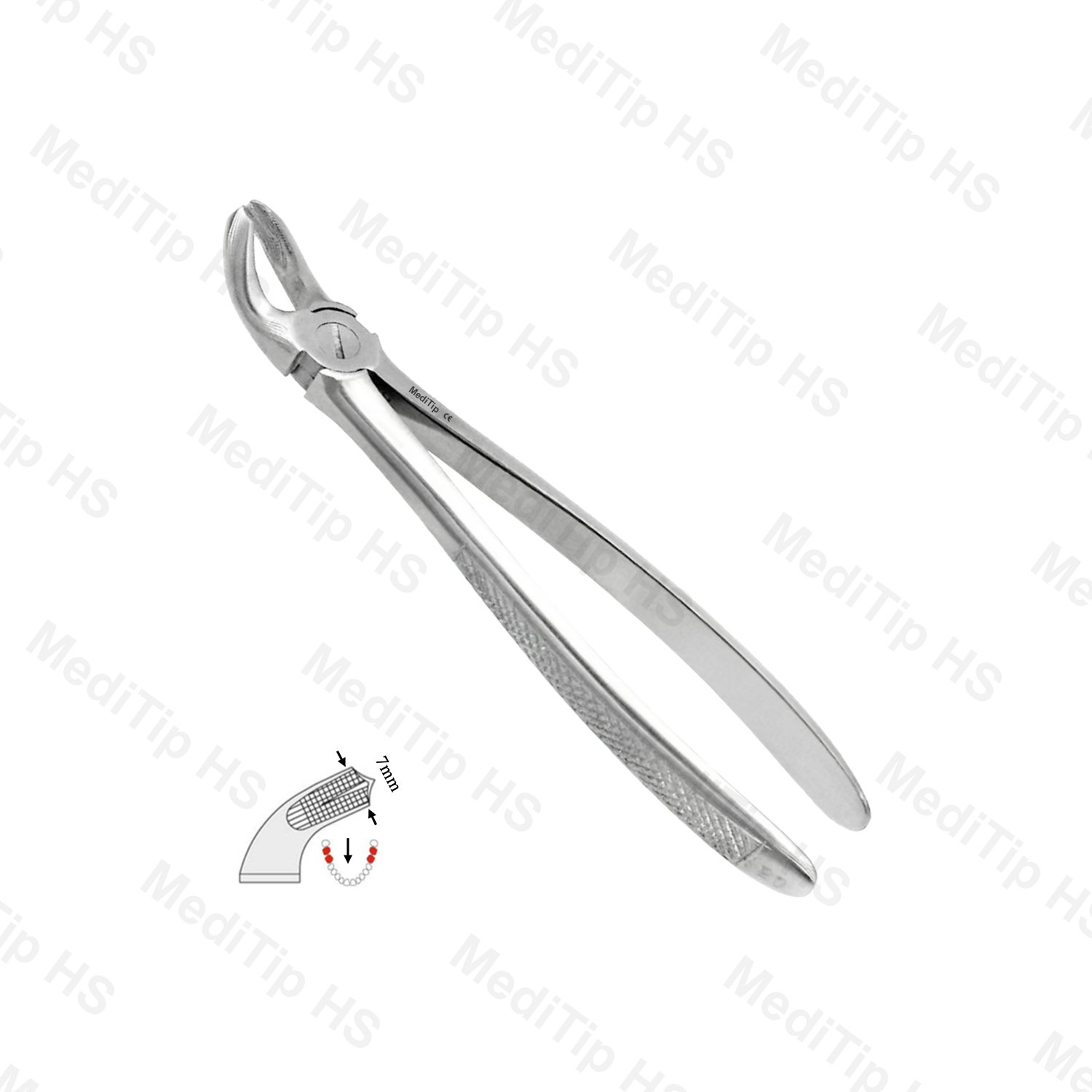 20 Extraction Forceps, Lower Molars Serrated