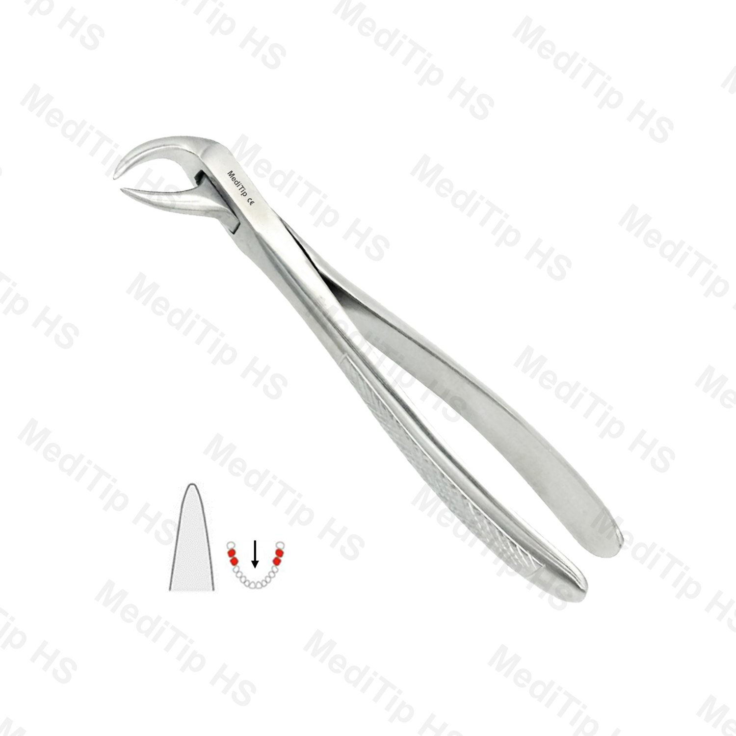 86A Extraction Forceps, Lower Molars Broken Crowns