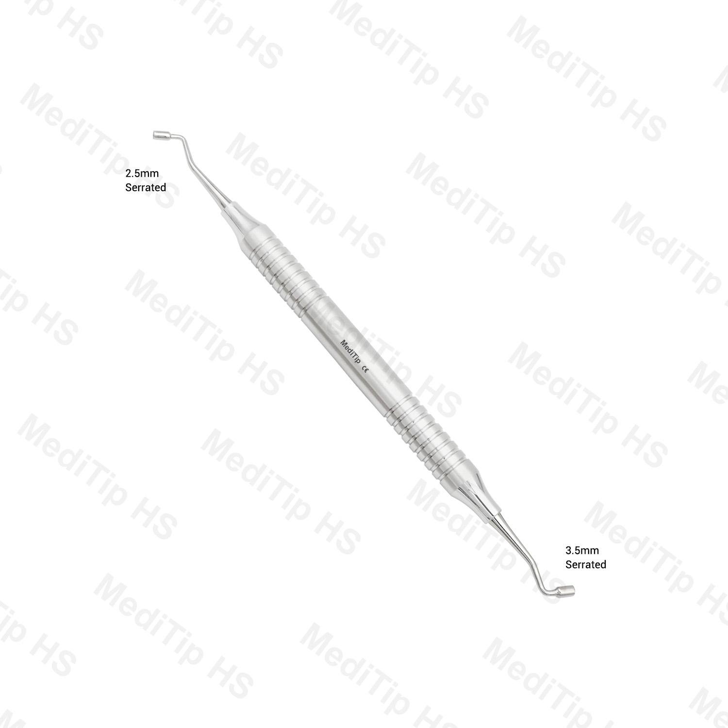 Filling Instruments, Cylindrical, Serrated 2.5/3.5mm