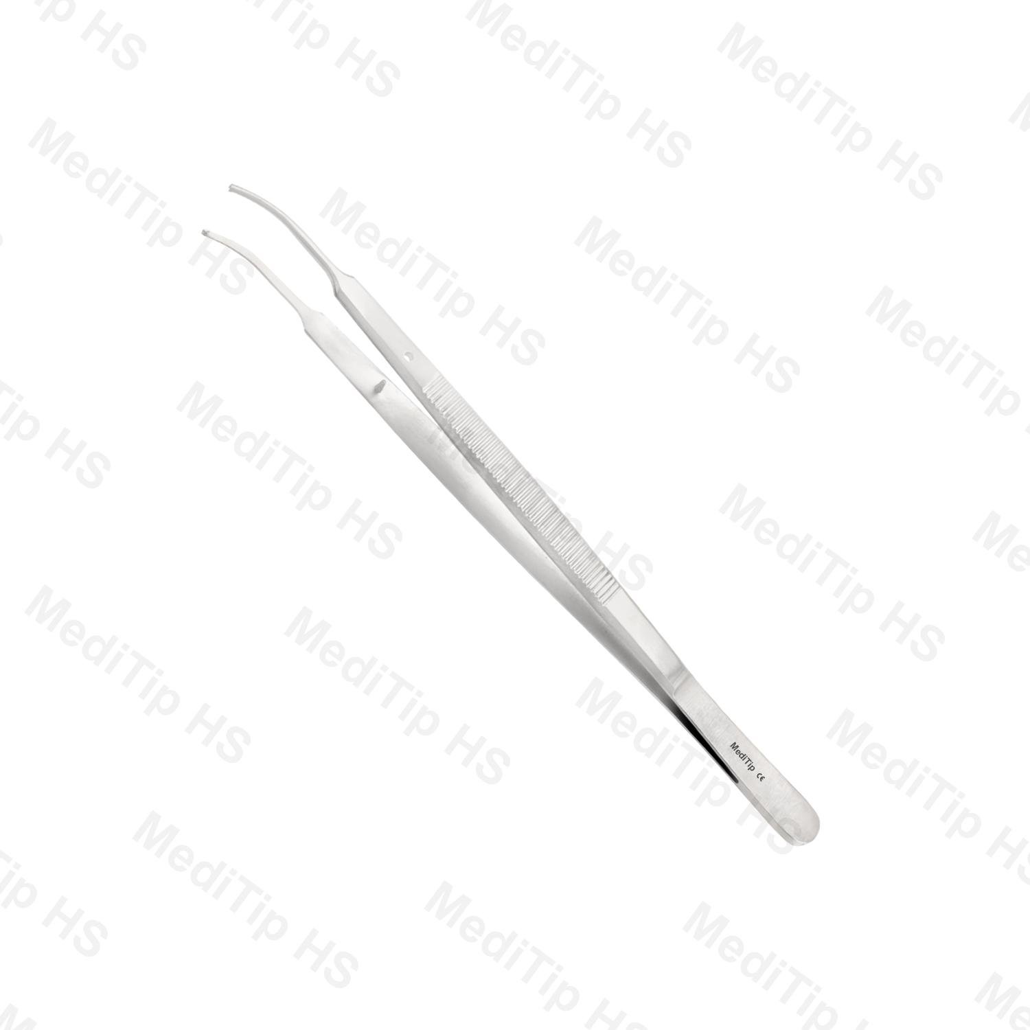 Gerald Curved 1x2 Teeth Tissue Plier