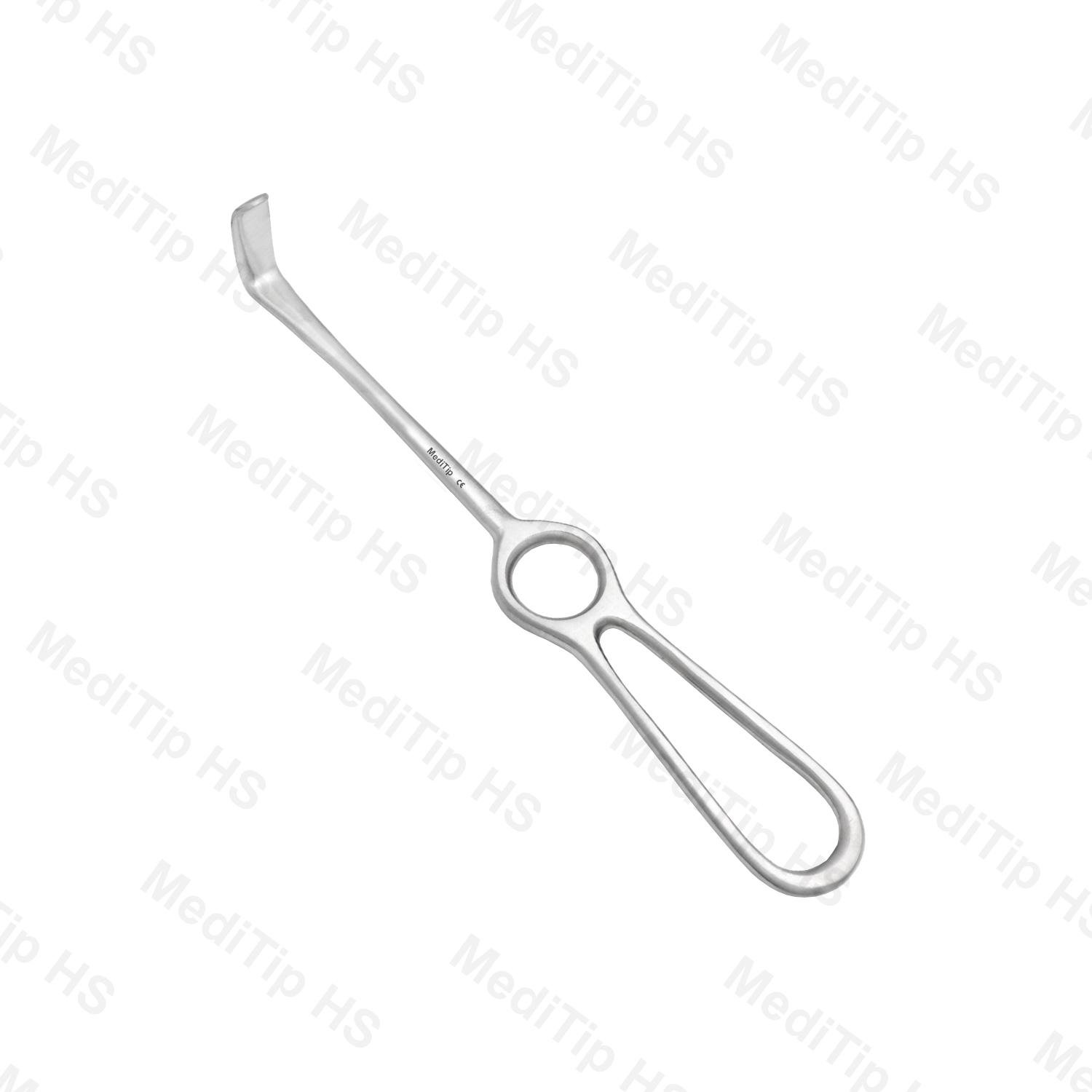 Kocher-Langenbeck Retractor, Downward Curve, 215mm, 11x35mm