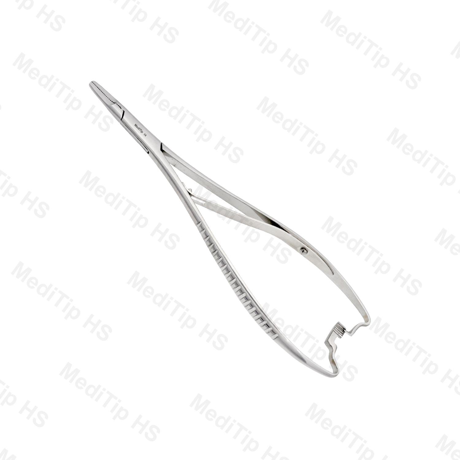 Lichtenberg Needle Holder, Cross Serrated Tip 17cm