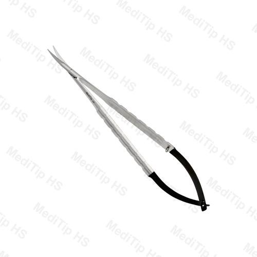 Micro Surgical Scissor, 1 Fine Serrated Blade