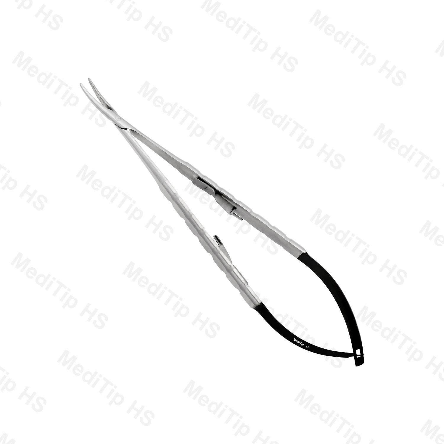 Micro Surgical Velvart Needle Holder Curved (Tip 1mm)