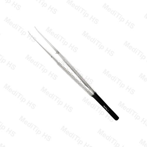Micro Tissue Plier Curved Diamond-Dusted