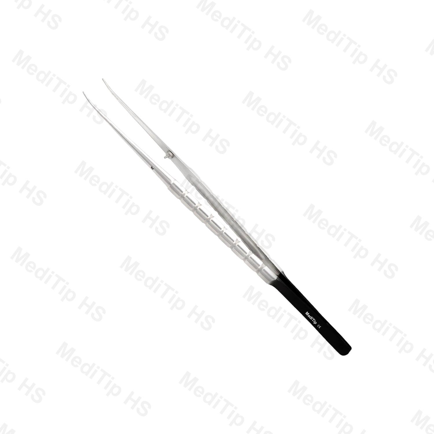Micro Tissue Plier Curved Diamond-Dusted
