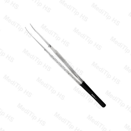 Micro Tissue Plier Curved Multiple Teeth