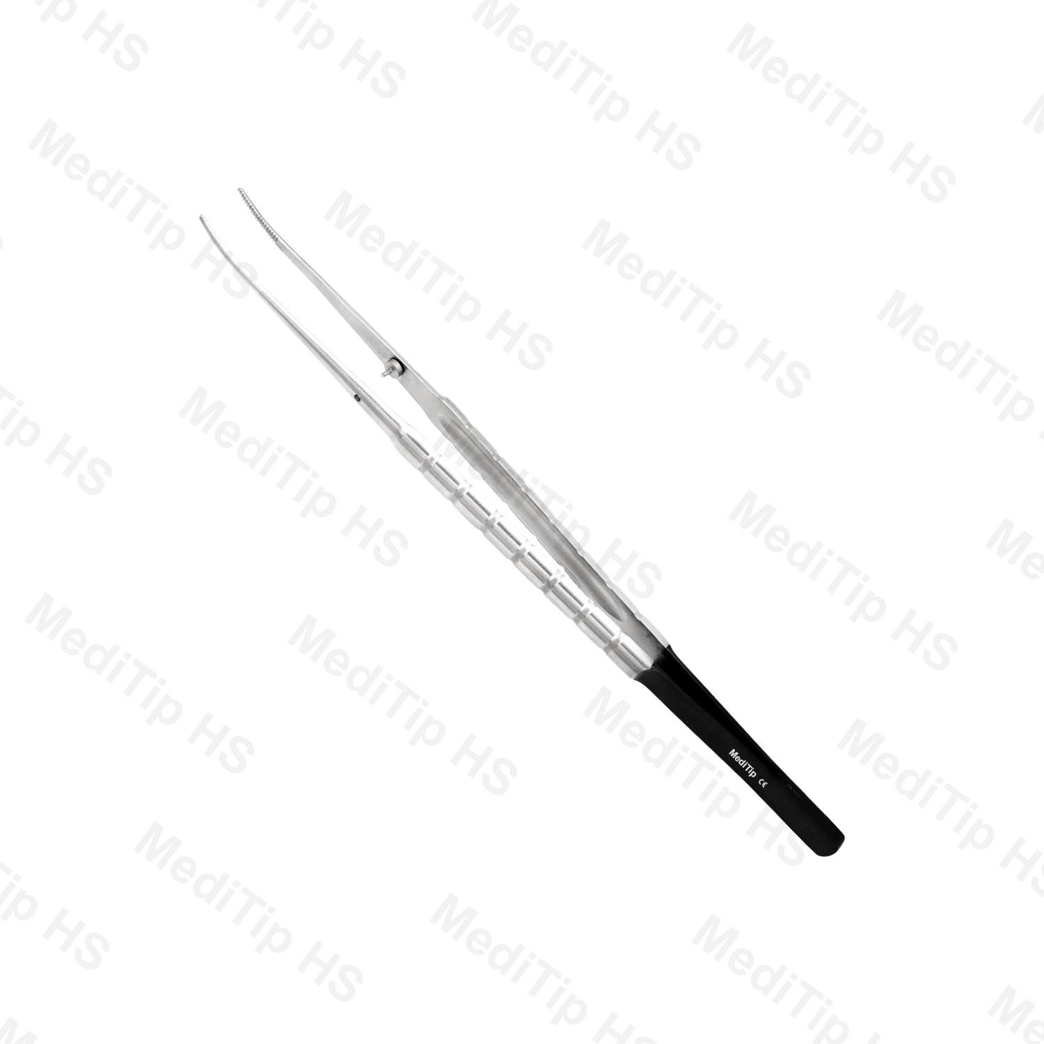 Micro Tissue Plier Curved Multiple Teeth