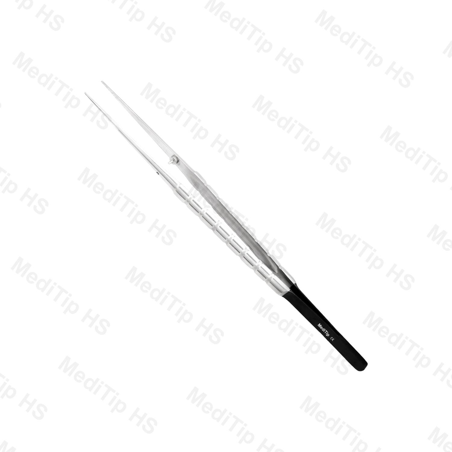 Micro Tissue Plier Straight Diamond-Dusted