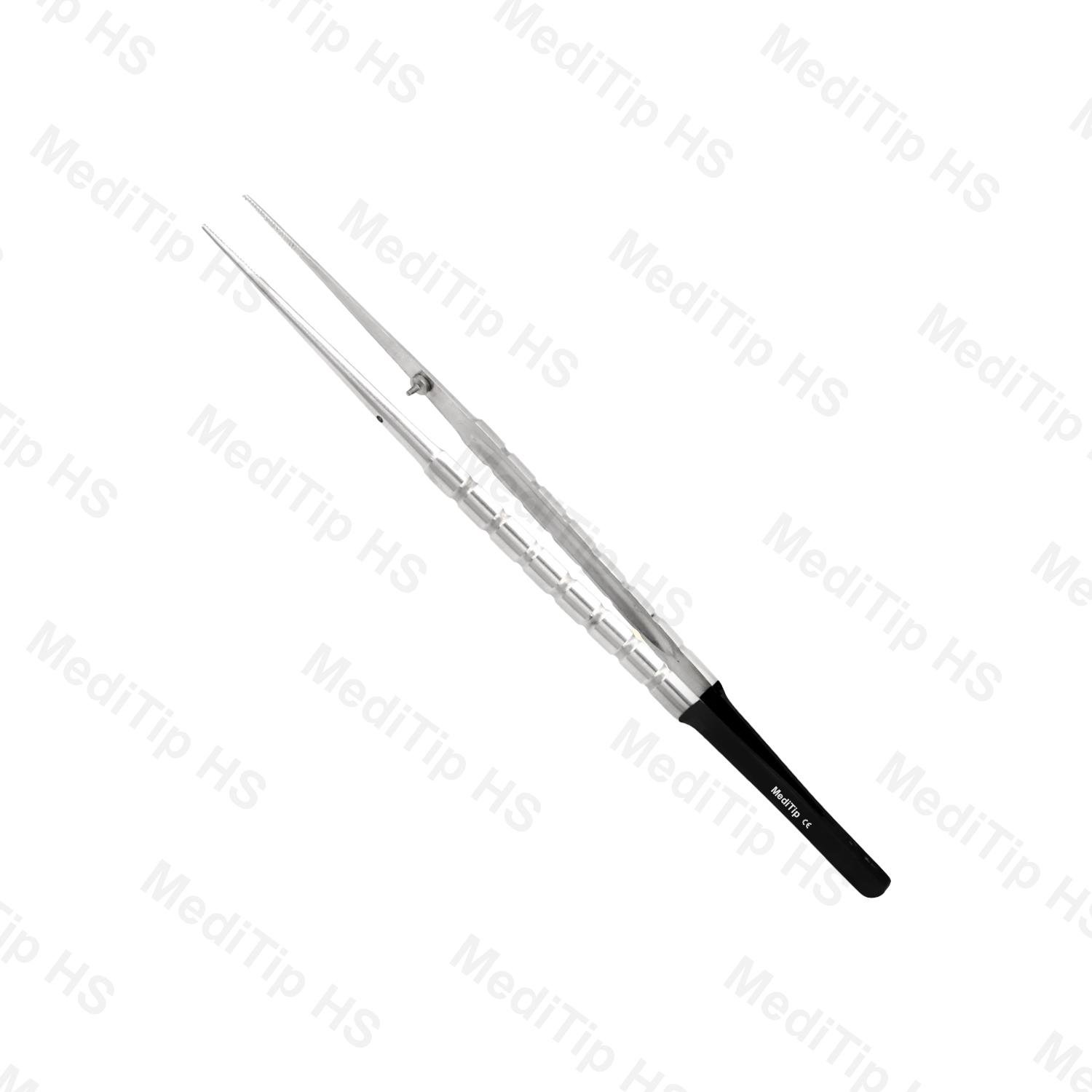 Micro Tissue Plier Straight Multiple Teeth