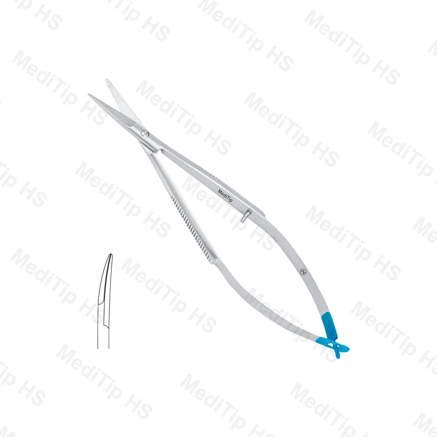 Non-Sterile Single Use Noyes Eye Scissors Curved