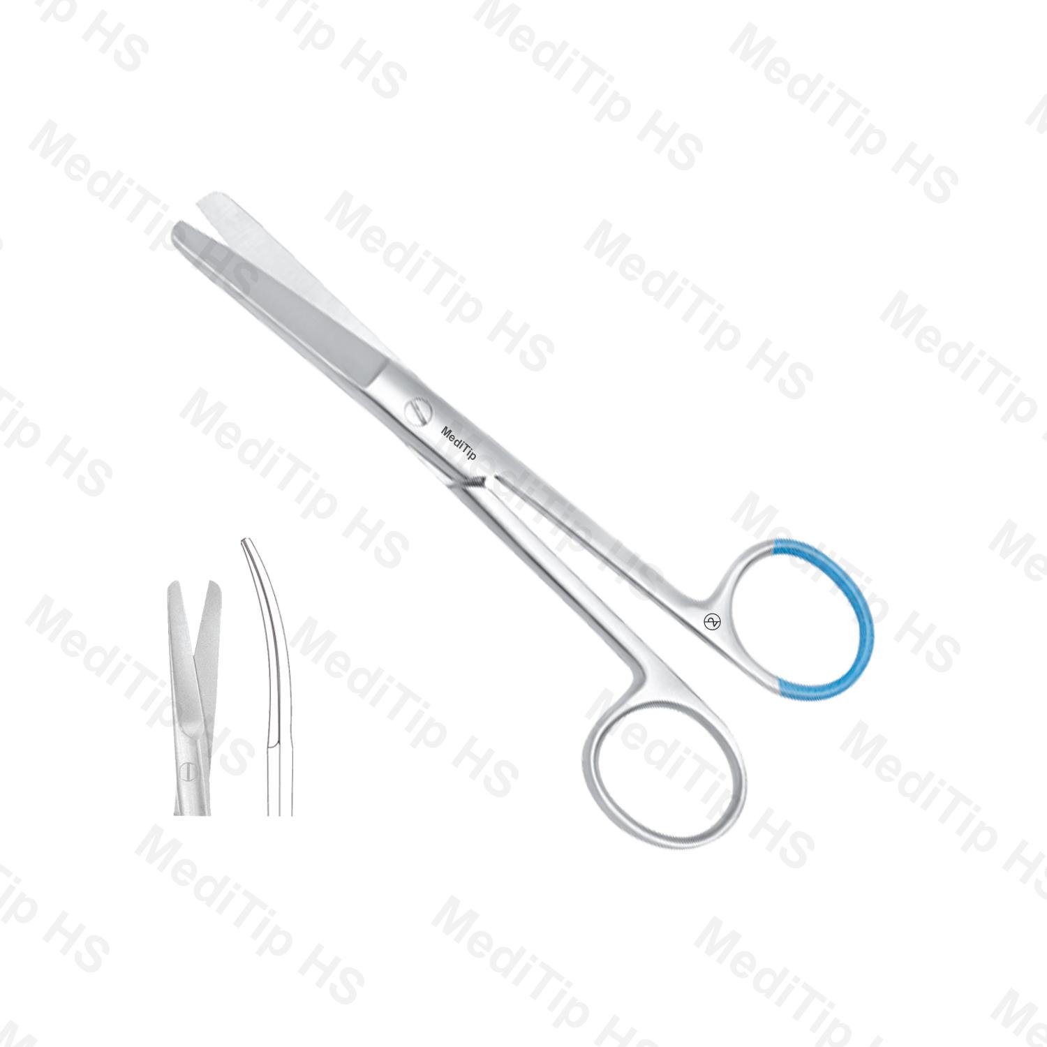 Non-Sterile Single Use Surgical Scissors Blunt Curved