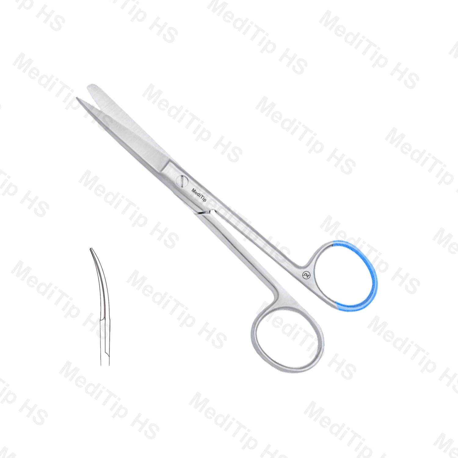 Non-Sterile Single Use Surgical Scissors Curved