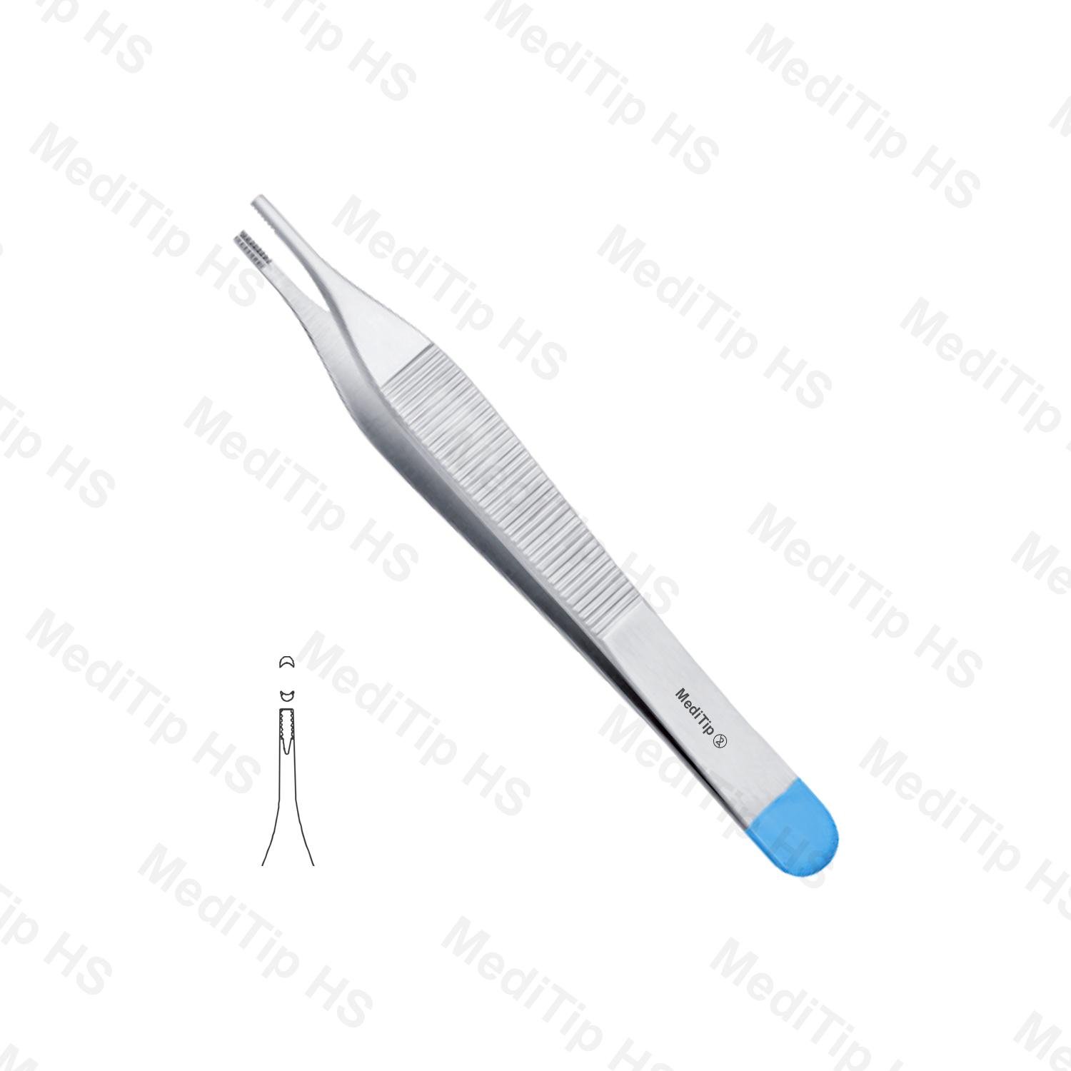 Single Use Adson Brown Tissue Forceps Sharp