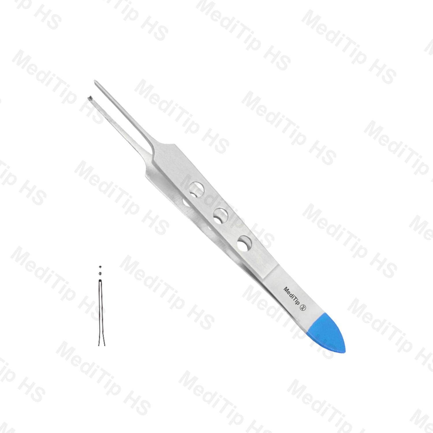 Single Use Bishop-Harmon Eye Forceps 85mm 1x2 Teeth