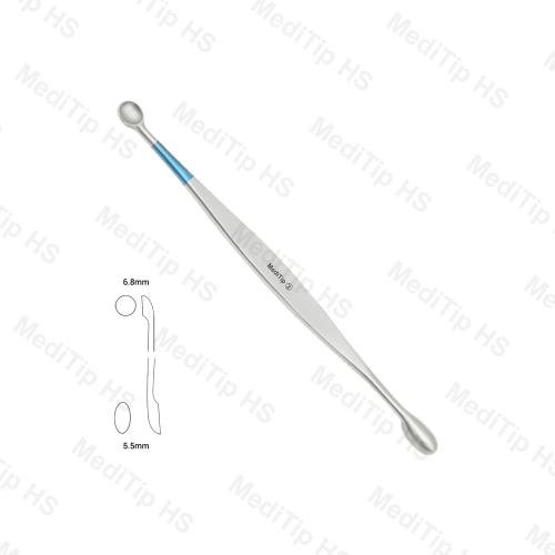 Single Use Bone Curette Double Ended 130mm 6.8mm / 5.5mm