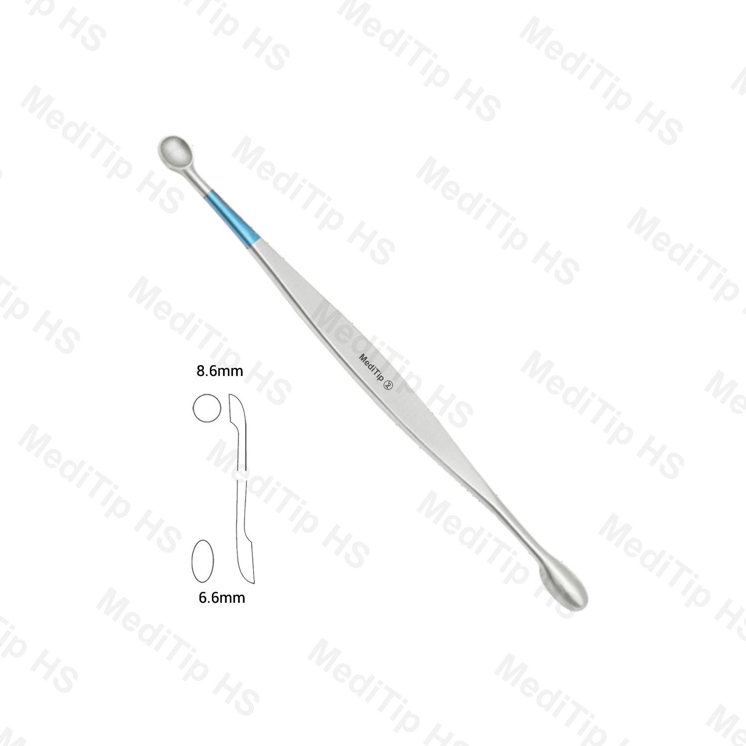 Single Use Bone Curette Double Ended 8.6mm / 6.6mm