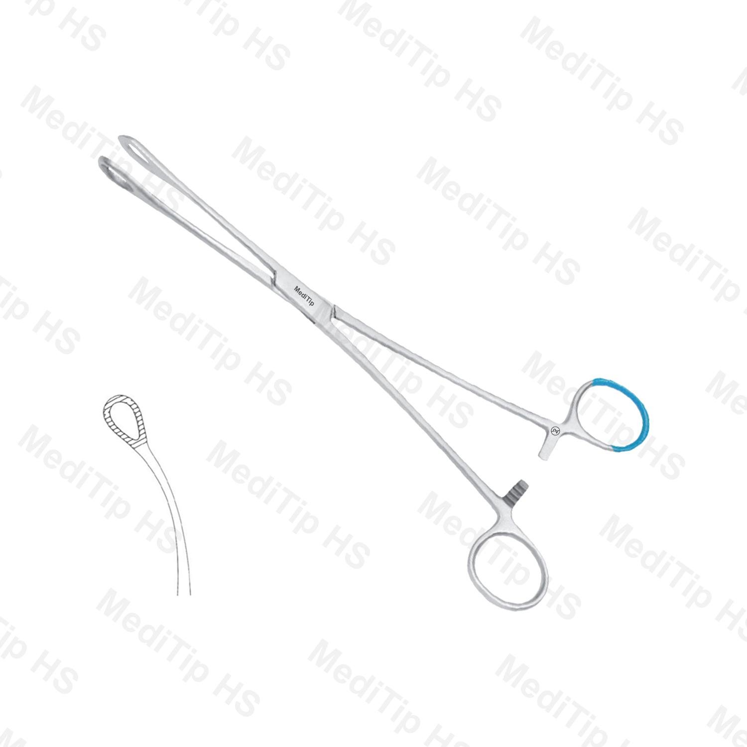 Single Use Forster Dressing Sponge Holding Forceps Curved