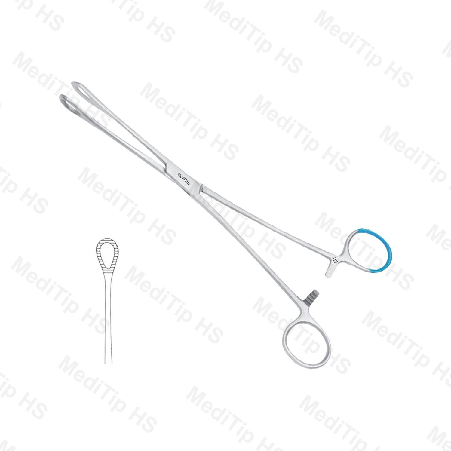 Single Use Forster Dressing Sponge Holding Forceps Straight