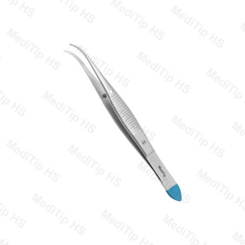Single Use Iris Dissecting Delicate Forceps Curved