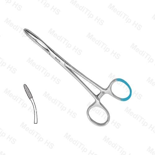 Single Use Pean Dressing Forceps Curved