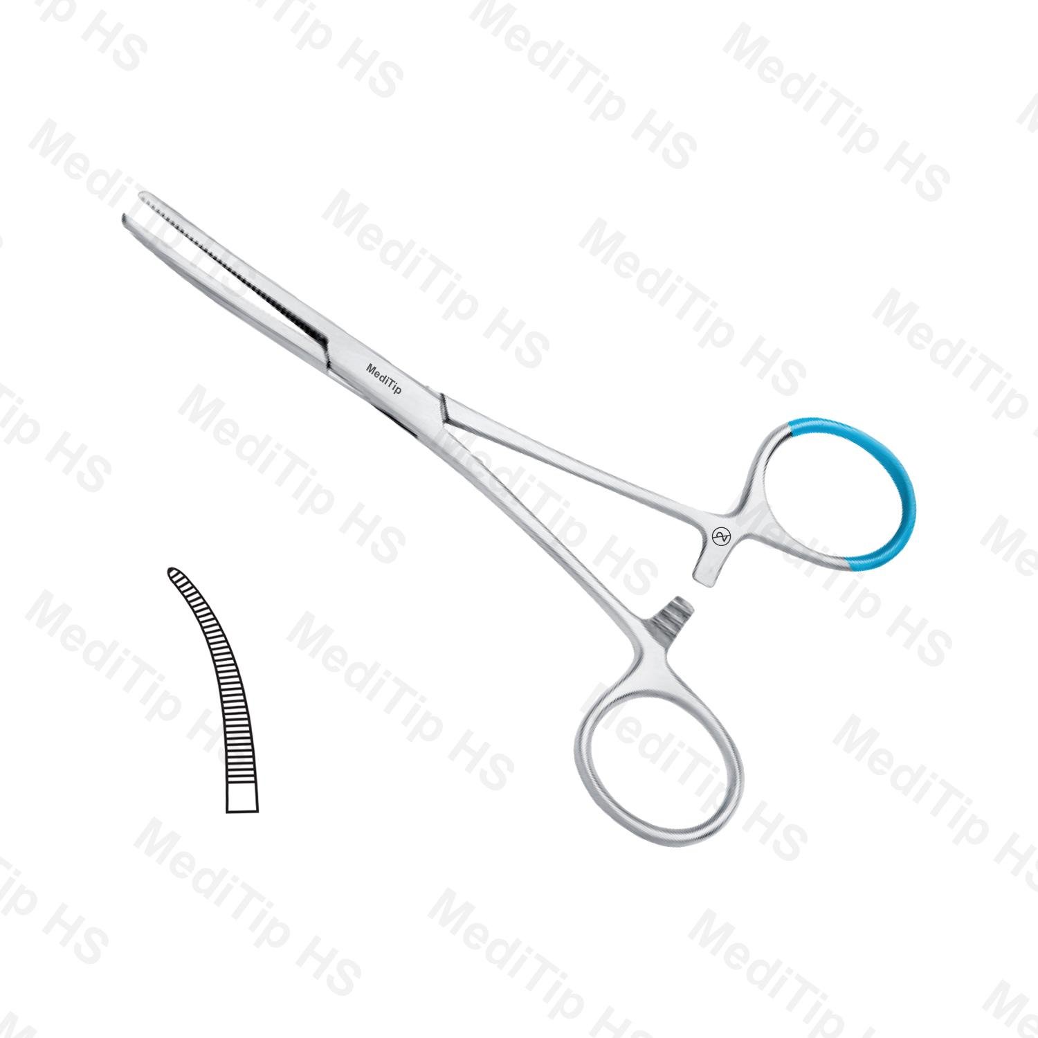 Single Use Pean Kocher Forceps Curved