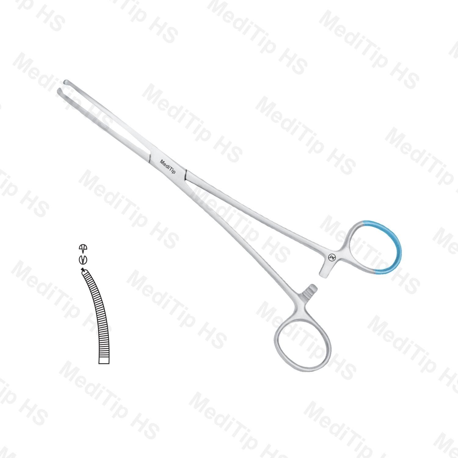 Single Use Rochester Ochsner Forceps 1x2 Teeth Curved