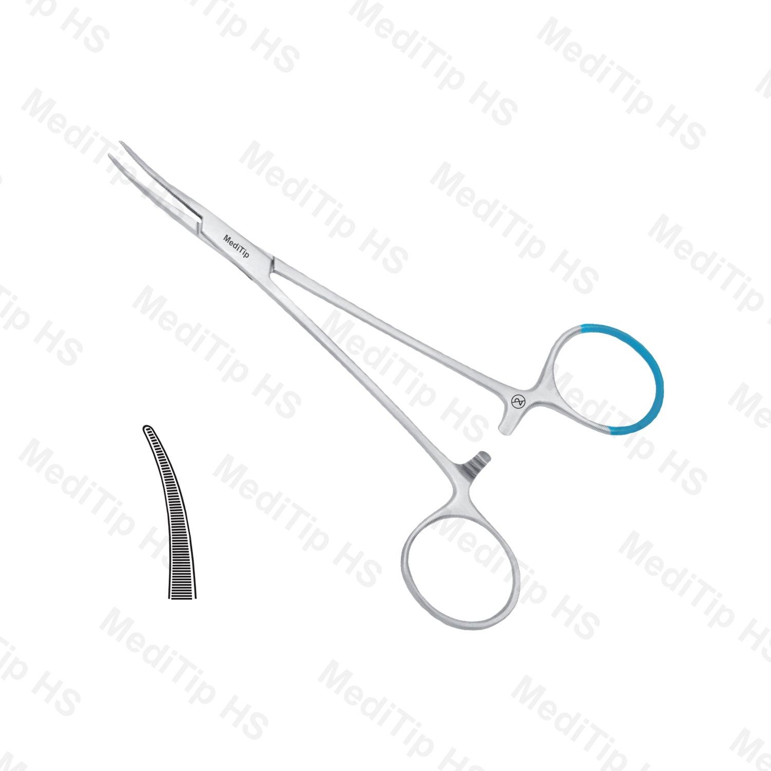 Single Use Rochester Pean Forceps Curved